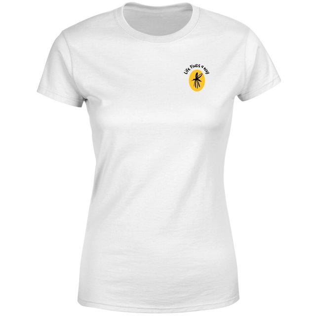 Jurassic Park Amber Sample Embroidered Women's T-Shirt - White - XXL on Productcaster.