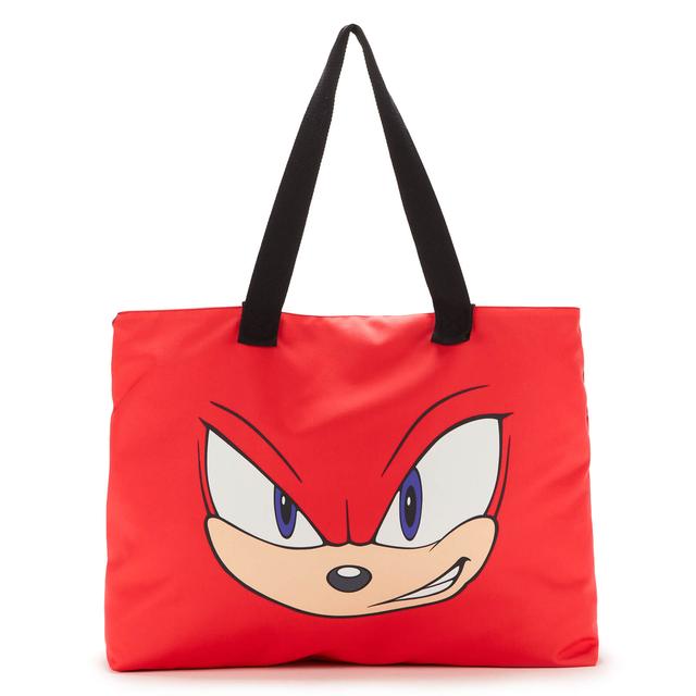 Sonic The Hedgehog Knuckles Face Tote Bag on Productcaster.