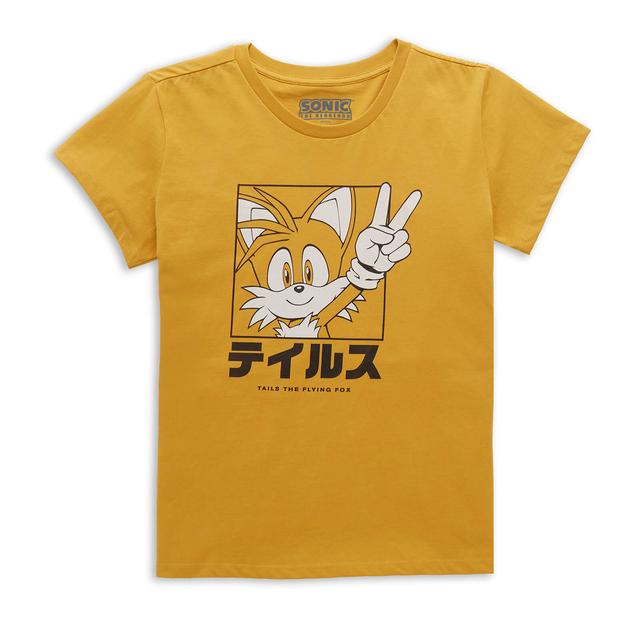 Sonic The Hedgehog Tails Katakana Women's T-Shirt - Mustard - XL on Productcaster.