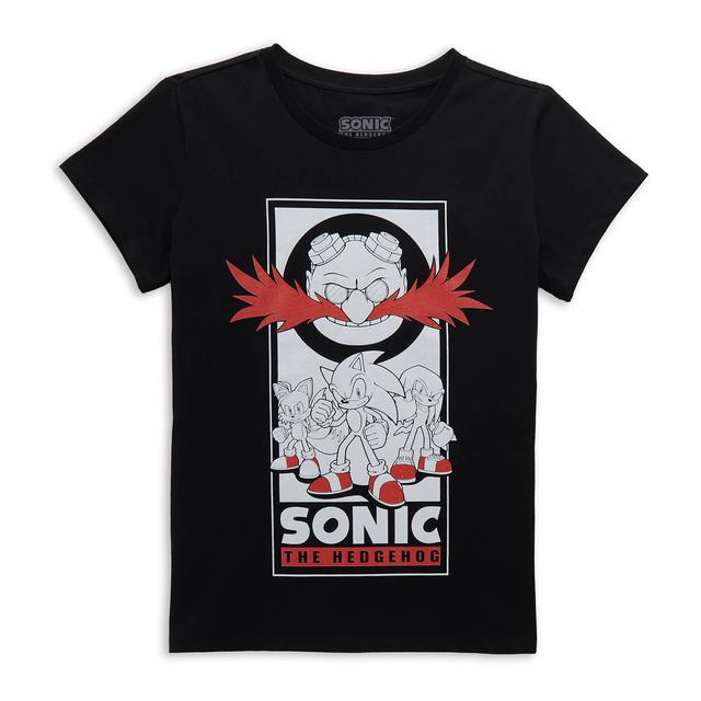 Sonic The Hedgehog Team Up Women's T-Shirt - Black - XL on Productcaster.