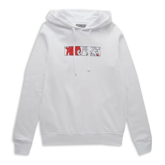 Sonic The Hedgehog Face Off Hoodie - White - M on Productcaster.