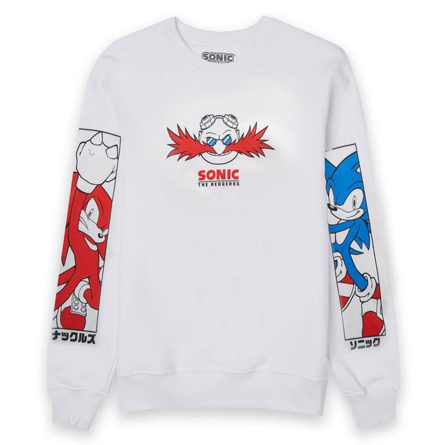 Sonic The Hedgehog Eggmans Master Plan Sweatshirt - White - XXL on Productcaster.