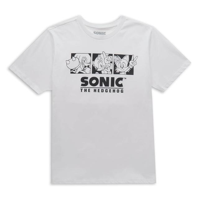 Sonic The Hedgehog Trio Men's T-Shirt - White - 5XL on Productcaster.