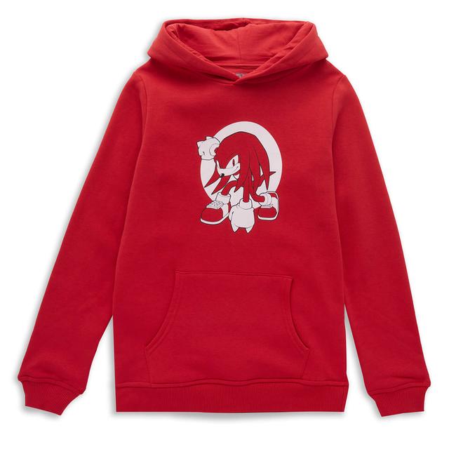 Sonic The Hedgehog Knuckles Pose Kids' Hoodie - Red - 11-12 Years on Productcaster.