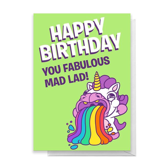 Happy Birthday You Fabulous Mad Lad! Greetings Card - Standard Card on Productcaster.