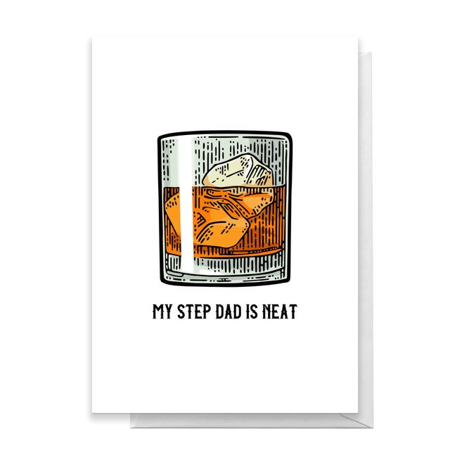 My Step Dad Is Neat Greetings Card - Large Card on Productcaster.