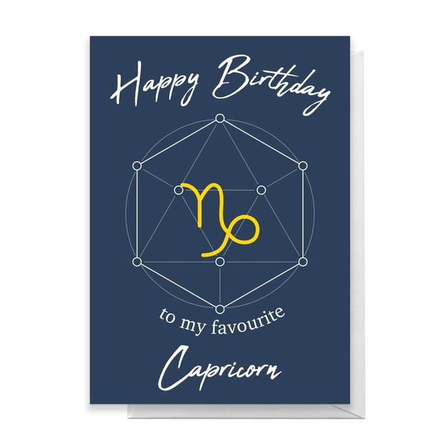 Happy Birthday To My Favourite Capricorn Greetings Card - Giant Card on Productcaster.