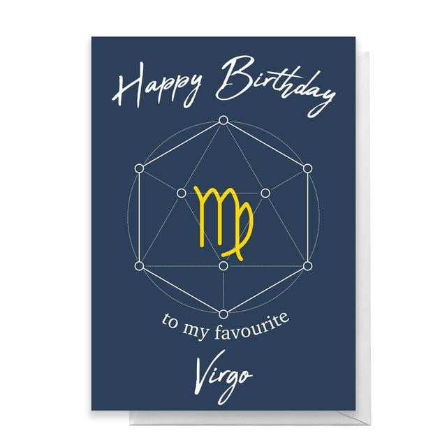 Happy Birthday To My Favourite Virgo Greetings Card - Standard Card on Productcaster.