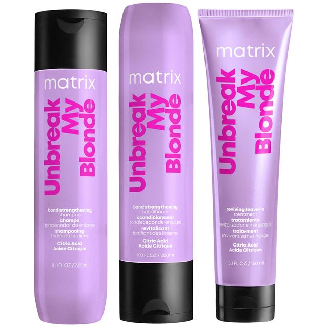 Matrix Total Results Unbreak My Blonde Shampoo, Conditioner and Leave-in Treatment for Chemically Over-Processed Hair on Productcaster.