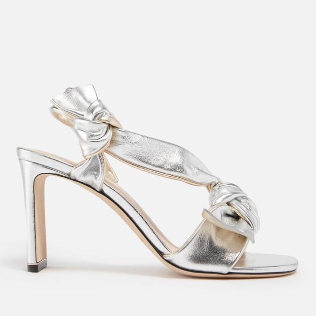 Nicholas Kirkwood Twist-Detailed Metallic Leather Heeled Sandals - UK 3 on Productcaster.