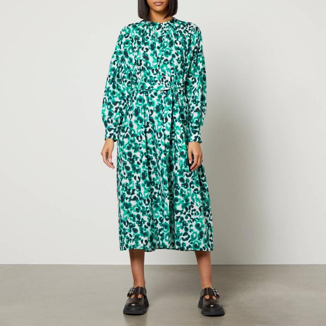 Baum Und Pferdgarten Women's Abilene Dress - Flowding Flower Green - EU40/UK12 on Productcaster.