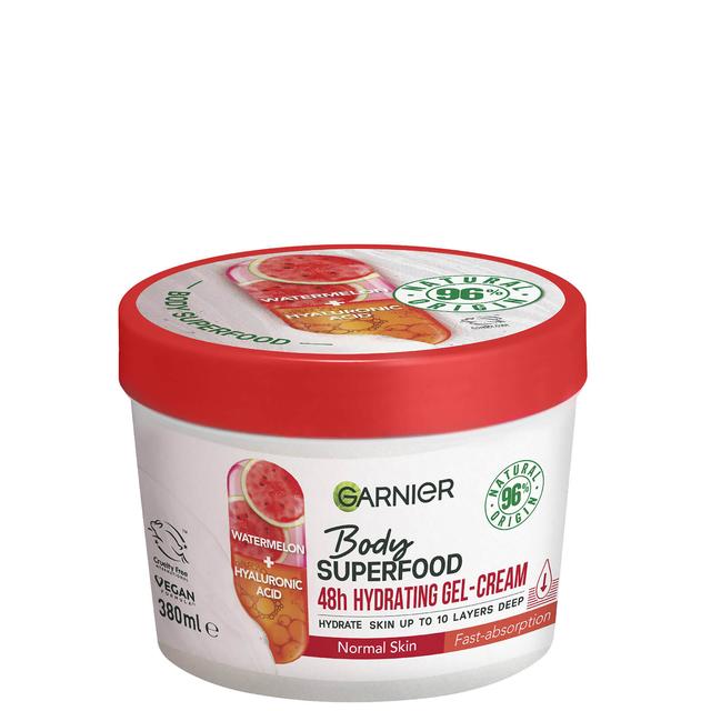 Garnier Body Superfood, Hydrating Gel-Cream, Watermelon and Hyaluronic Acid 380ml on Productcaster.