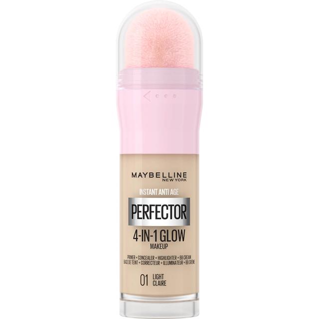 Maybelline Instant Anti Age Perfector 4-in-1 Glow Primer, Concealer, Highlighter, BB Cream 20ml (Various Shades) - Light on Productcaster.