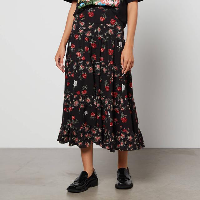 See By Chloé Juliette Floral-Print Stretch-Crepe Maxi Skirt - FR 44/UK 16 on Productcaster.