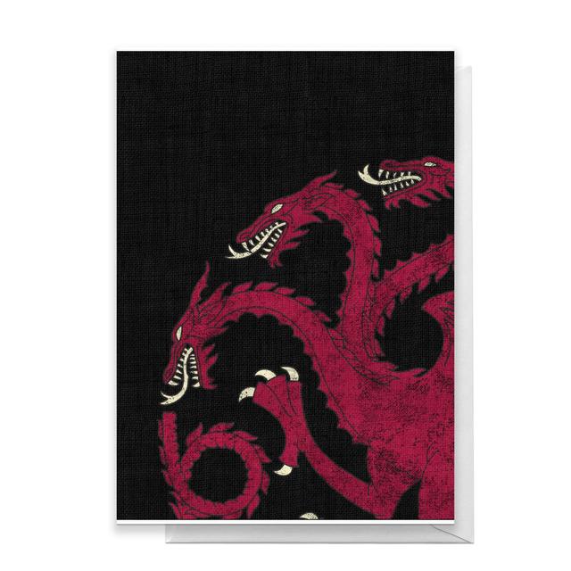 Game of Thrones House Targaryen Greetings Card - Giant Card on Productcaster.