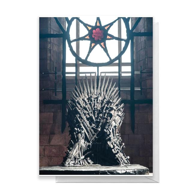 Game of Thrones Iron Throne Greetings Card - Standard Card on Productcaster.