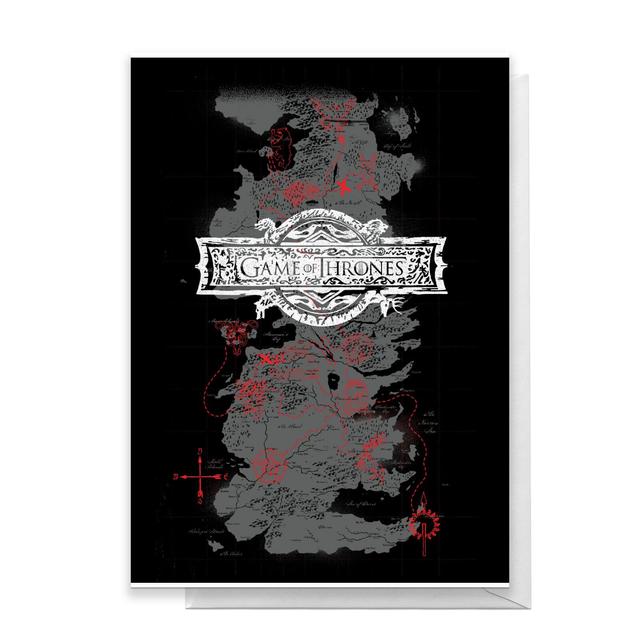 Tarjeta de felicitación de Juego de Tronos Westeros - Large Card on Productcaster.