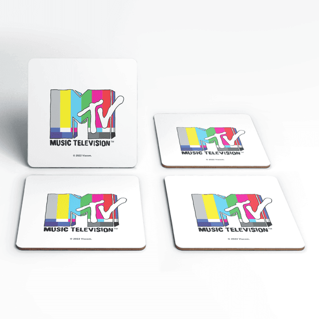 Set de posavasos Test Card Logo de MTV on Productcaster.