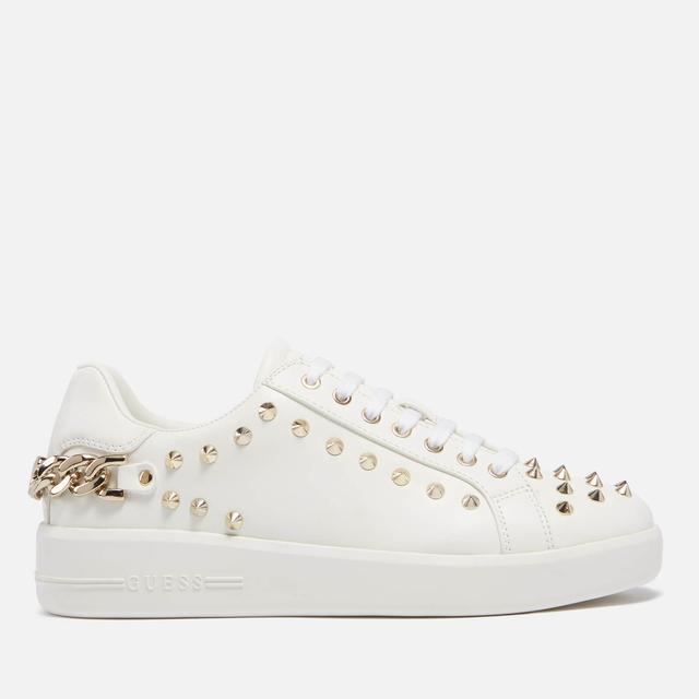 Guess Women's Renatta Faux Leather Low Top Trainers - Milk - UK 3 on Productcaster.