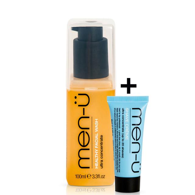 men-u Healthy Facial Wash and Shave Crème Bundle on Productcaster.