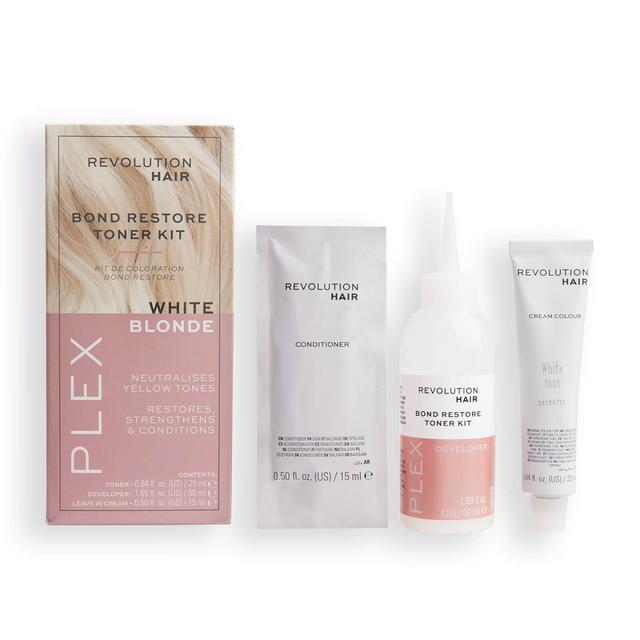 Revolution Haircare Plex Bond Restore Toner Kit (Various Shades) - White on Productcaster.