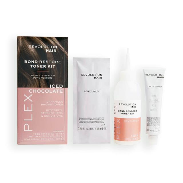 Revolution Haircare Plex Bond Restore Toner Kit (Various Shades) - Cafe Au Lait on Productcaster.