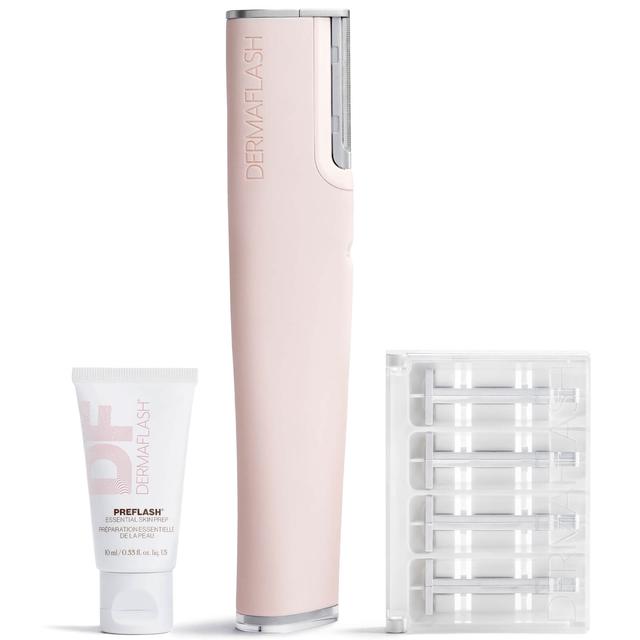 DERMAFLASH Luxe+ Advanced Sonic Dermaplaning and Peach Fuzz Removal (Various Colours) - Blush on Productcaster.