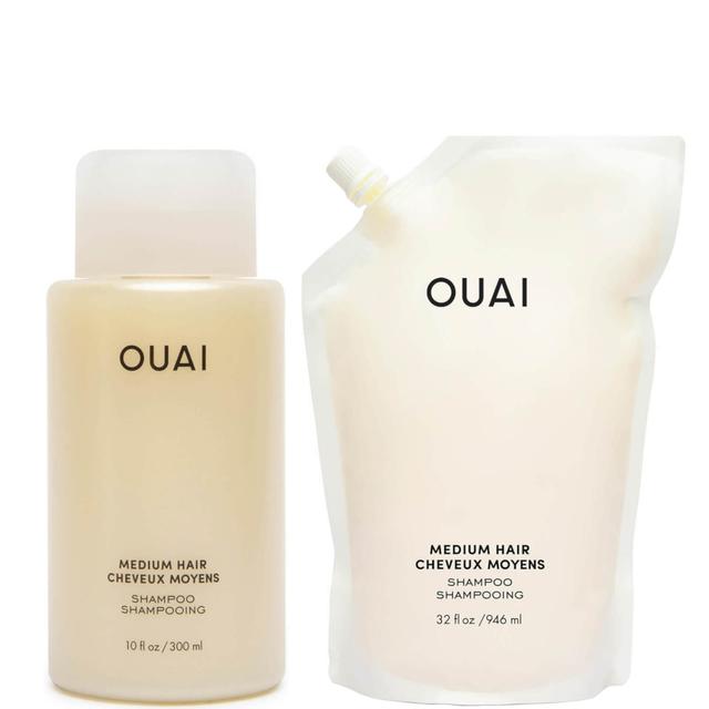 OUAI Medium Shampoo and Refill Bundle on Productcaster.