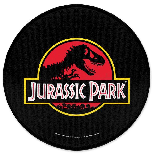 Jurassic Park Jurassic Park Logo Round Bath Mat on Productcaster.