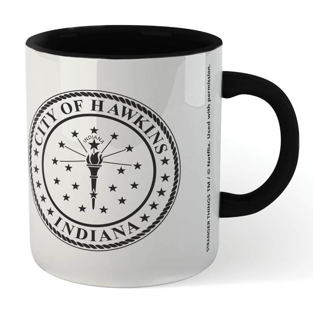 Taza City Of Hawkins de Stranger Things - Negro on Productcaster.