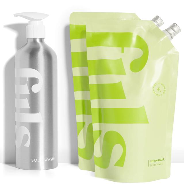 fiils The Lemongrass Body Wash Kit (Various Options) - Silver on Productcaster.