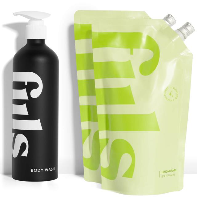 fiils The Lemongrass Body Wash Kit (Various Options) - Black on Productcaster.