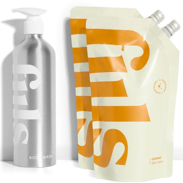 fiils The Coconut Body Wash Kit (Various Options) - Silver on Productcaster.