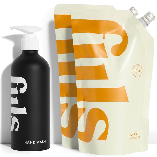 fiils The Coconut Hand Wash Kit (Various Options) - Black on Productcaster.