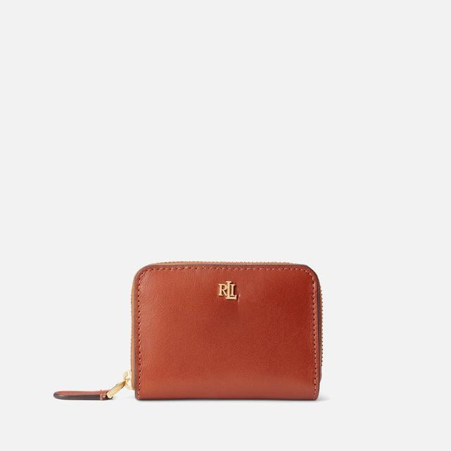 Lauren Ralph Lauren Small Leather Zip Wallet Tan on Productcaster.