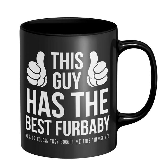 This Guy Has The Best Furbaby Mug - Black Schwarz on Productcaster.