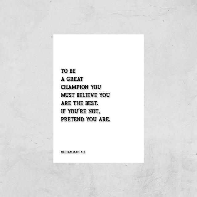 Muhammad Ali Quote Giclee Art Print - A3 - Print Only on Productcaster.