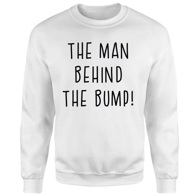 The Man Behind The Bump! Sweatshirt - White - M on Productcaster.