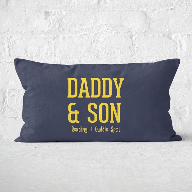 Daddy & Son Reading & Cuddle Spot Rectangular Cushion - 30x50cm on Productcaster.