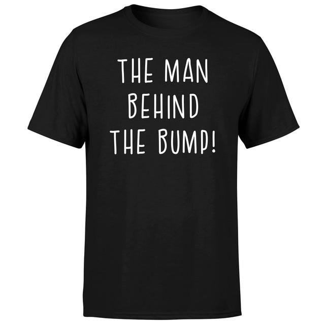 Man Behind The Bump! Men's T-Shirt - Black - XS on Productcaster.