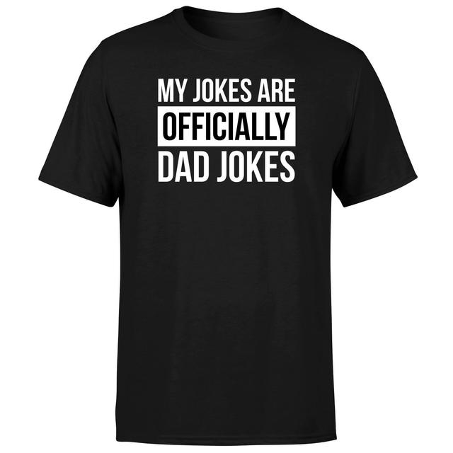 Jokes Are Officially Dad Jokes Men's T-Shirt - Black - XS on Productcaster.