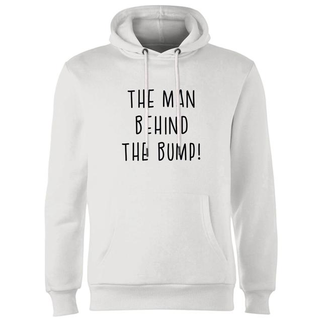 The Man Behind The Bump! Hoodie - White - L on Productcaster.