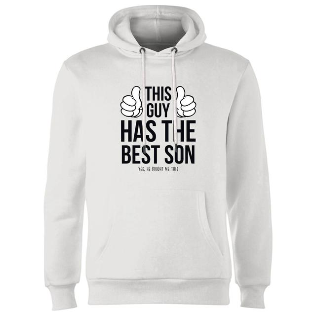 This Guy Has The Best Son Hoodie - White - XXL on Productcaster.