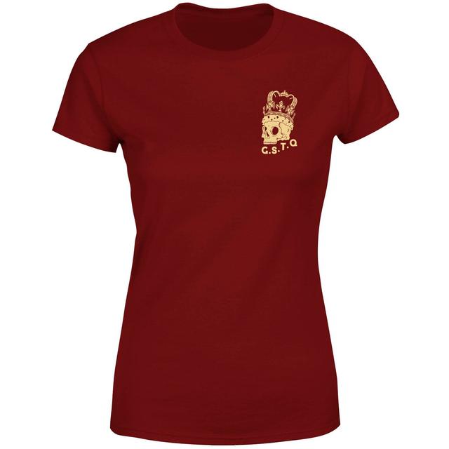 God Save The Queen Women's T-Shirt - Burgundy - S on Productcaster.