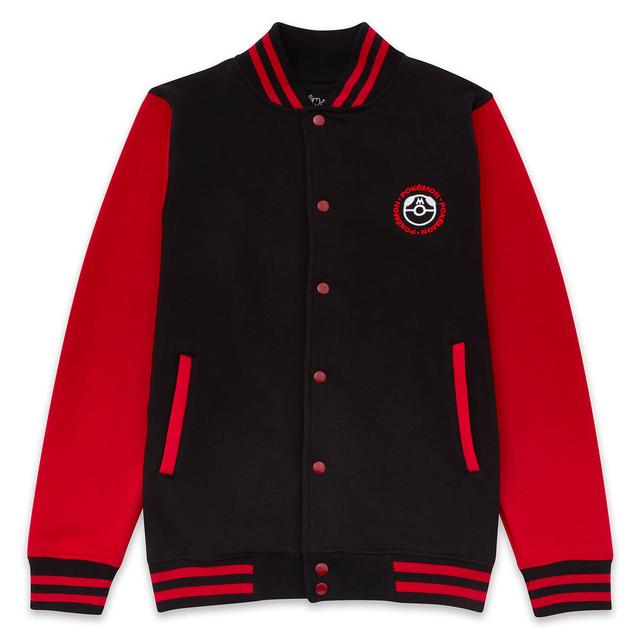 Pokémon Kanto Legendary Embroidered Unisex Varsity Jacket - Black - L on Productcaster.