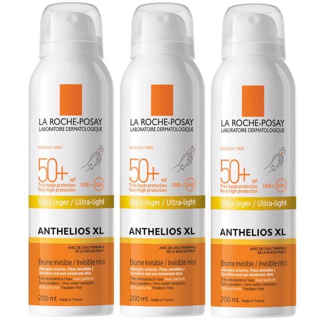 La Roche-Posay Anthelios Ultra-Light SPF50+ Sun Protection Spray 200ml Trio on Productcaster.