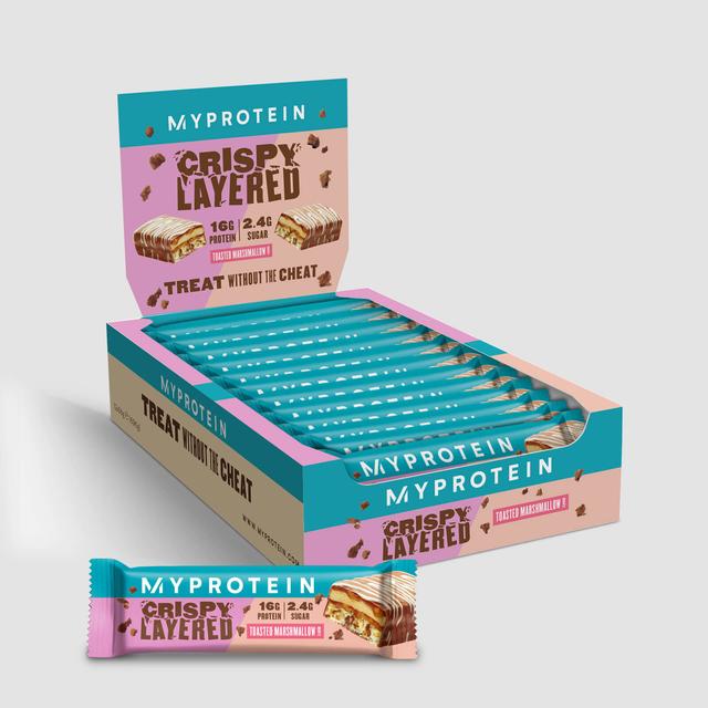 Tyčinka Crispy Layered Bar - 12 x 58g - Toasted Marshmallow on Productcaster.