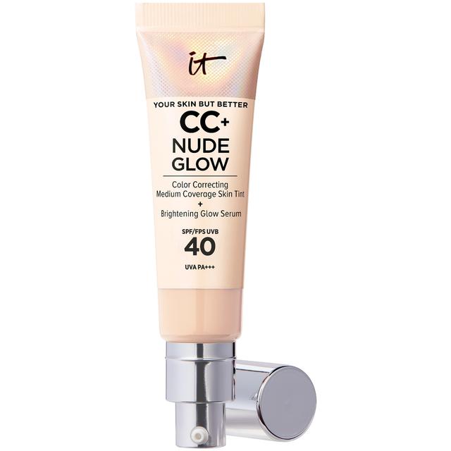 IT Cosmetics CC+ and Nude Glow Lightweight Foundation and Glow Serum with SPF40 32ml (Various Shades) - Light on Productcaster.