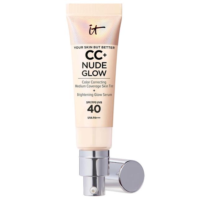 IT Cosmetics CC+ and Nude Glow Lightweight Foundation and Glow Serum with SPF40 32ml (Various Shades) - Light on Productcaster.