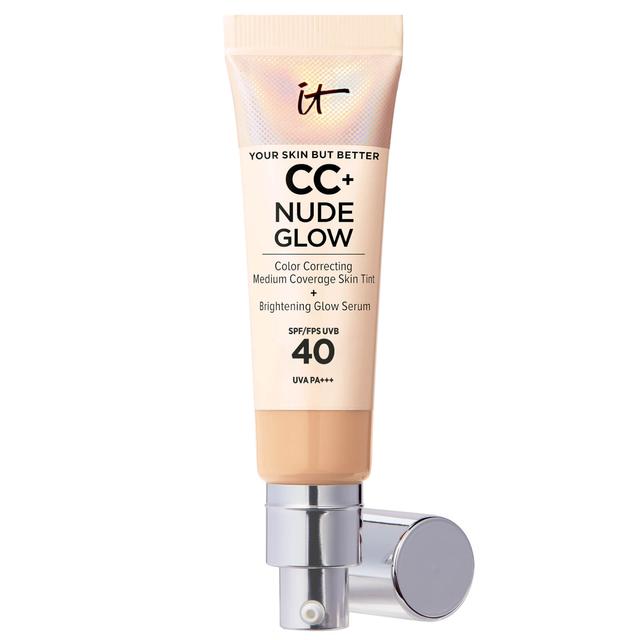 IT Cosmetics CC+ and Nude Glow Lightweight Foundation and Glow Serum with SPF40 32ml (Various Shades) - Medium on Productcaster.